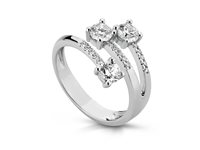 Anillo PG Gioielli Mujer Trilogy in Oro blanco Diamante 0.51 Ct ANT70+C051 - ANT70+C051